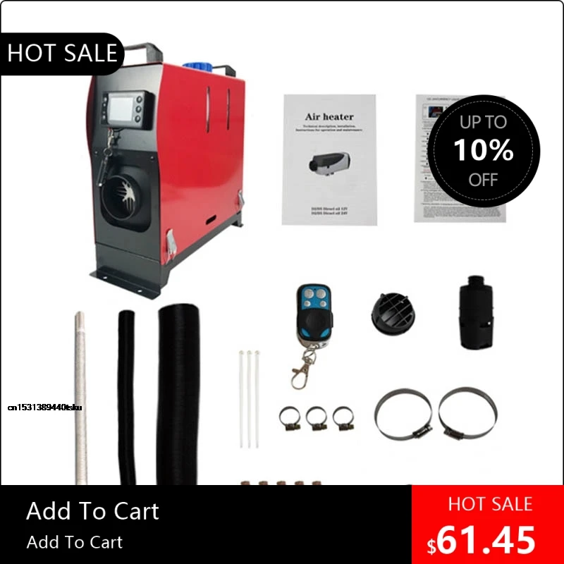 

08170 2025 Полезный интегрированный дизельный воздушный отопитель 12В/24В для автомобиля