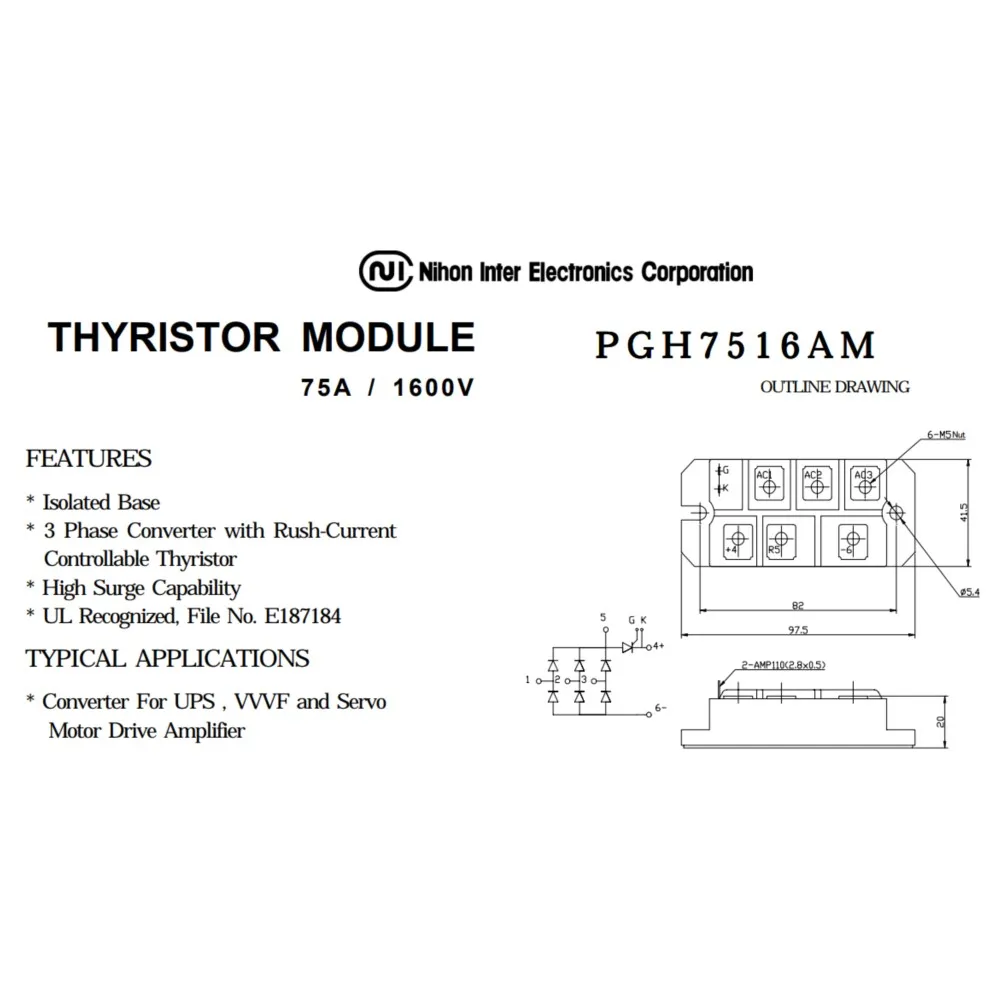 PGH10016AM PGH7514AM PGH7516AM PGH5016AM PGH3016AM nuovo modulo