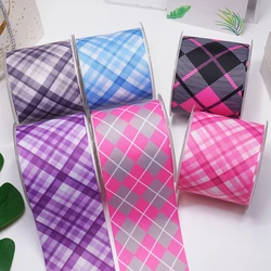 DIY Cartoon Stripe Printed Grosgrain Ribbon For Craft Supplies Sewing Accessories 5 Yards. 58135