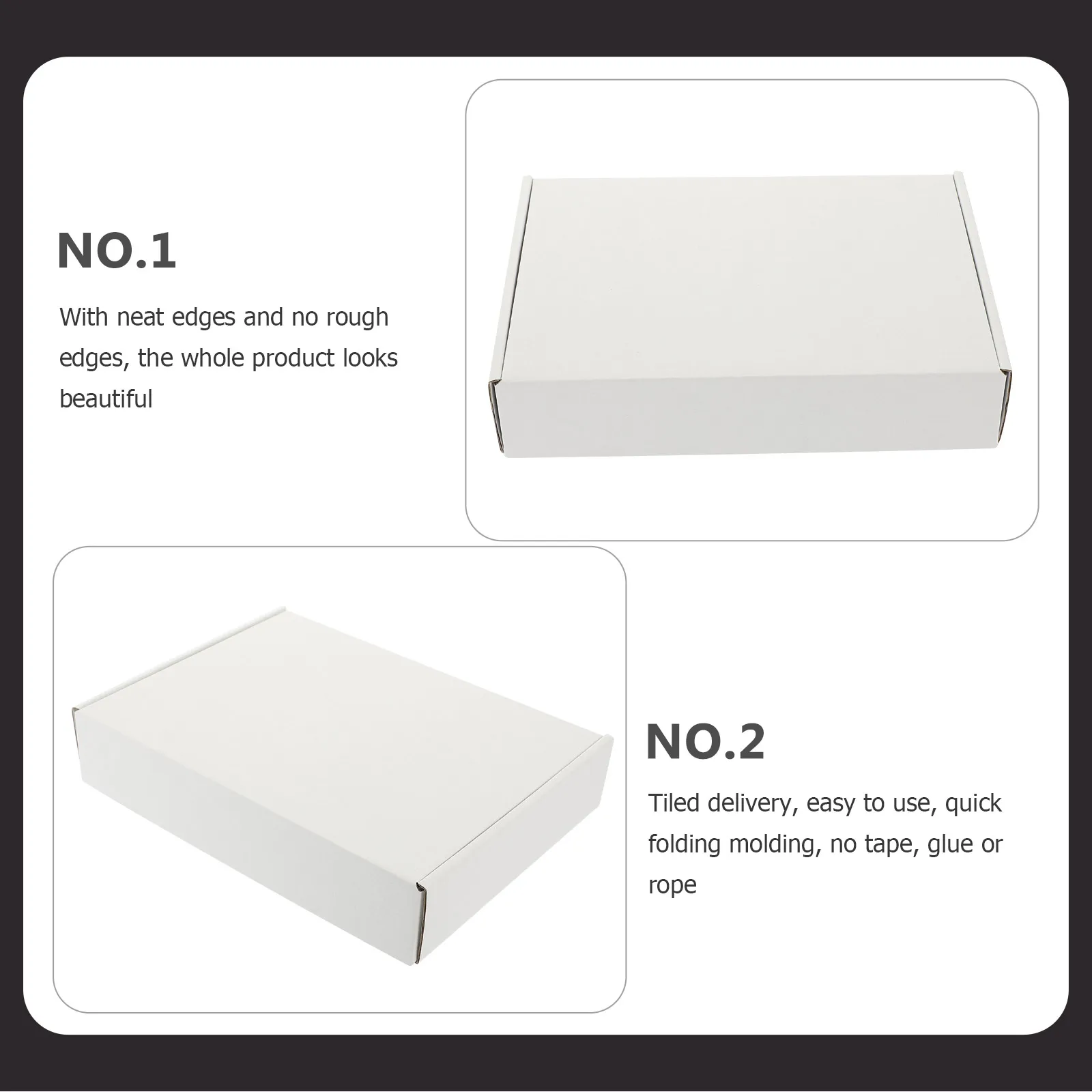 20pcs Shipping Corrugated Paper Storage Reusable Moving Boxes Packaging Boxes For Clothes Towels Envelopes Strong Load