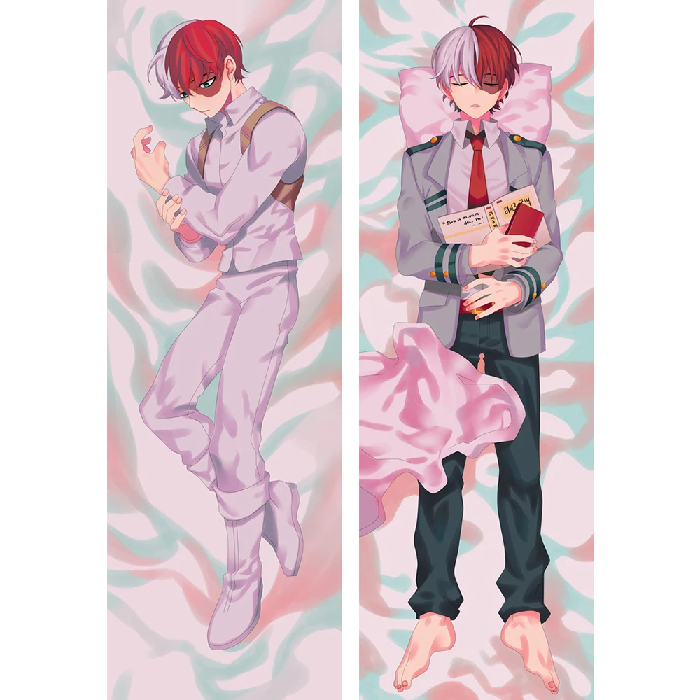 Japanese Anime My Hero Academia Hugging Body Pillow Case Cover Todoroki Shoto Cosplay Midoriya Izuku Bakugou Katsuki Dakimakura