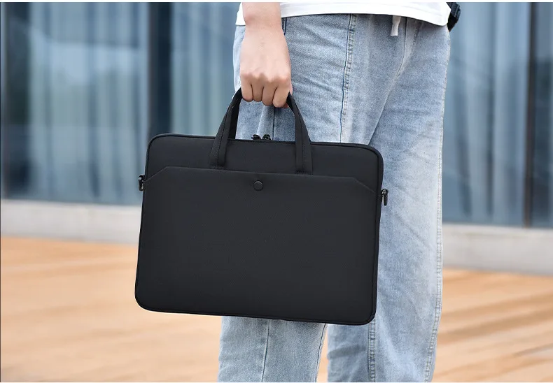 Laptop-Schutzhülle für Macbook Air Pro 16 Zoll, Tasche für 13,3 14 15,6 Zoll HP Huawei Lenovo Dell Notebooks, Schultertasche, Aktentasche – Detail 18