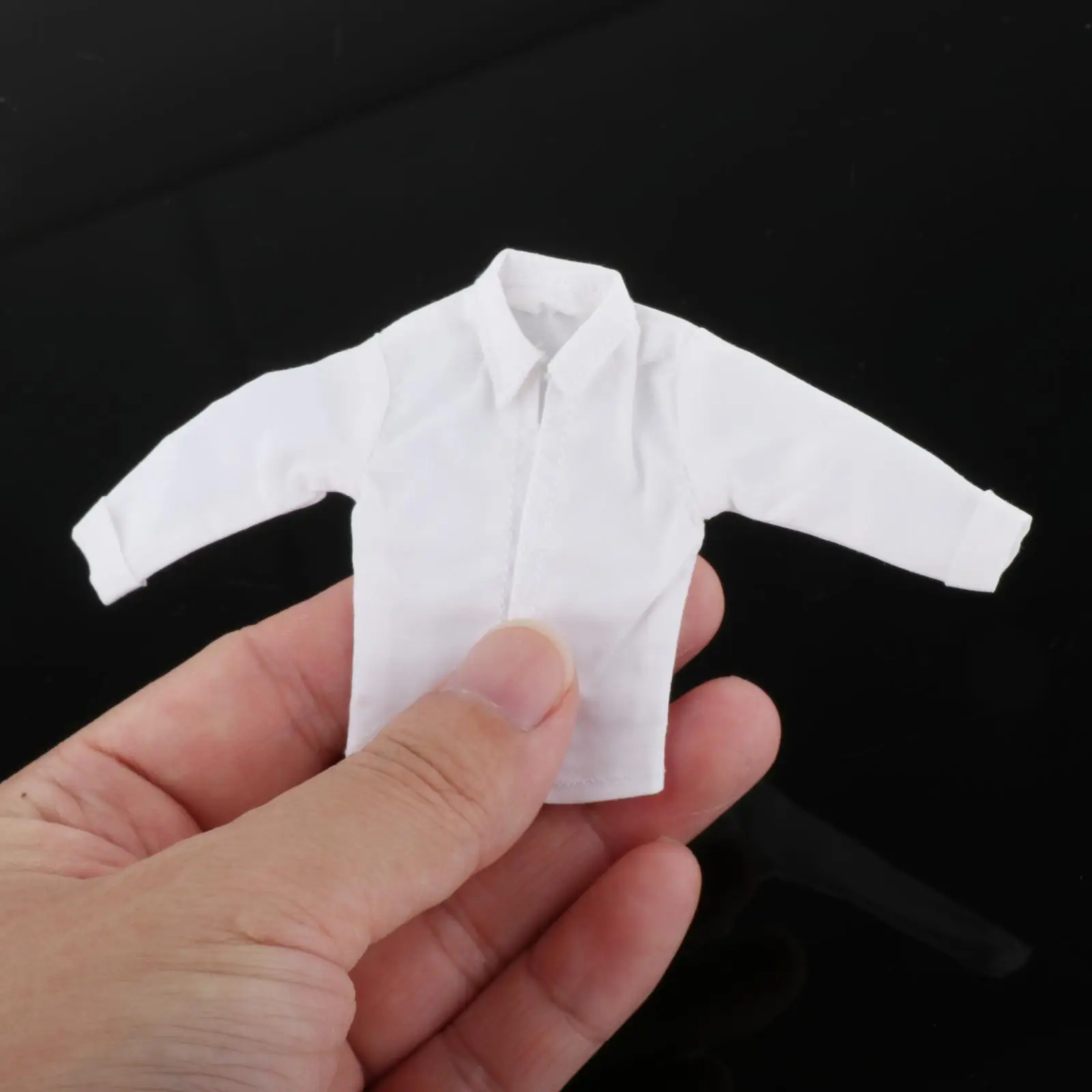 12TH Male Action Figures White Shirt Handmade Costume Miniature DIY Doll Dress up Model Realistic Cosplay Long Sleeve