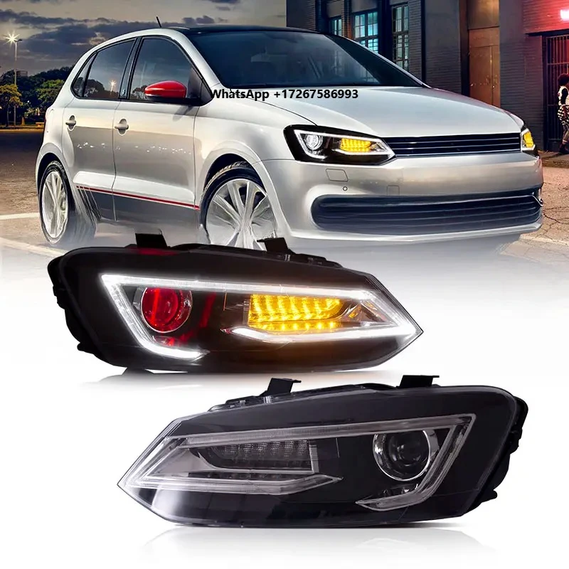 VLAND LED Headlight for 2011-2017 VW POLO Vento Mk5 6000K New 25W 12V Plug & Play Installation