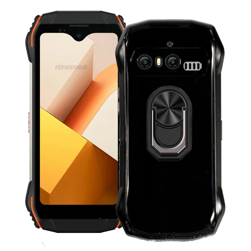 For Blackview N6000 SE 4.3" Back Finger Ring Soft TPU Silicone Case For BlackviewN6000 N6000 N 6000 SE Bracket Phone Cover