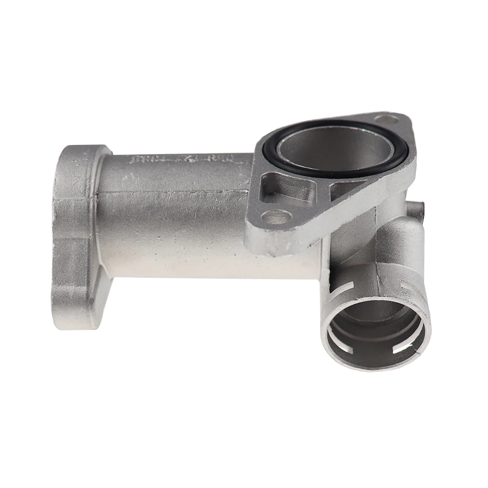 058121132A Aluminium Cooling Radiator Coolant Hose Connector Water Outlet Flange Pipe For VW Passat B5 Audi A4 1.8T 058121132C