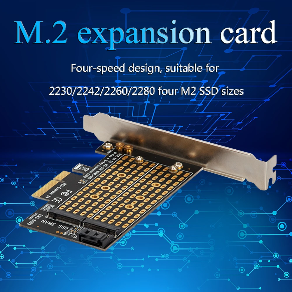 Adaptador PCIe NVMe SATA M.2 SSD para PCI-Express 3.0 X4 para B Key M Key NTFF SSD