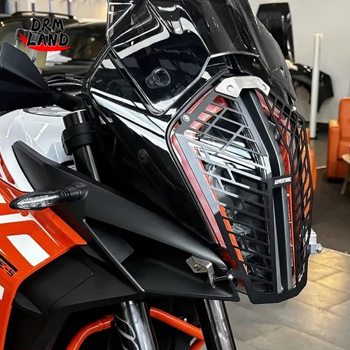 Imagen 2 del producto Para 1290 SUPER ADVENTURE R 1290 Super ADV S 1290ADV 2017-2020 accesorios de motocicleta CNC faro Protector de cubierta de parrilla