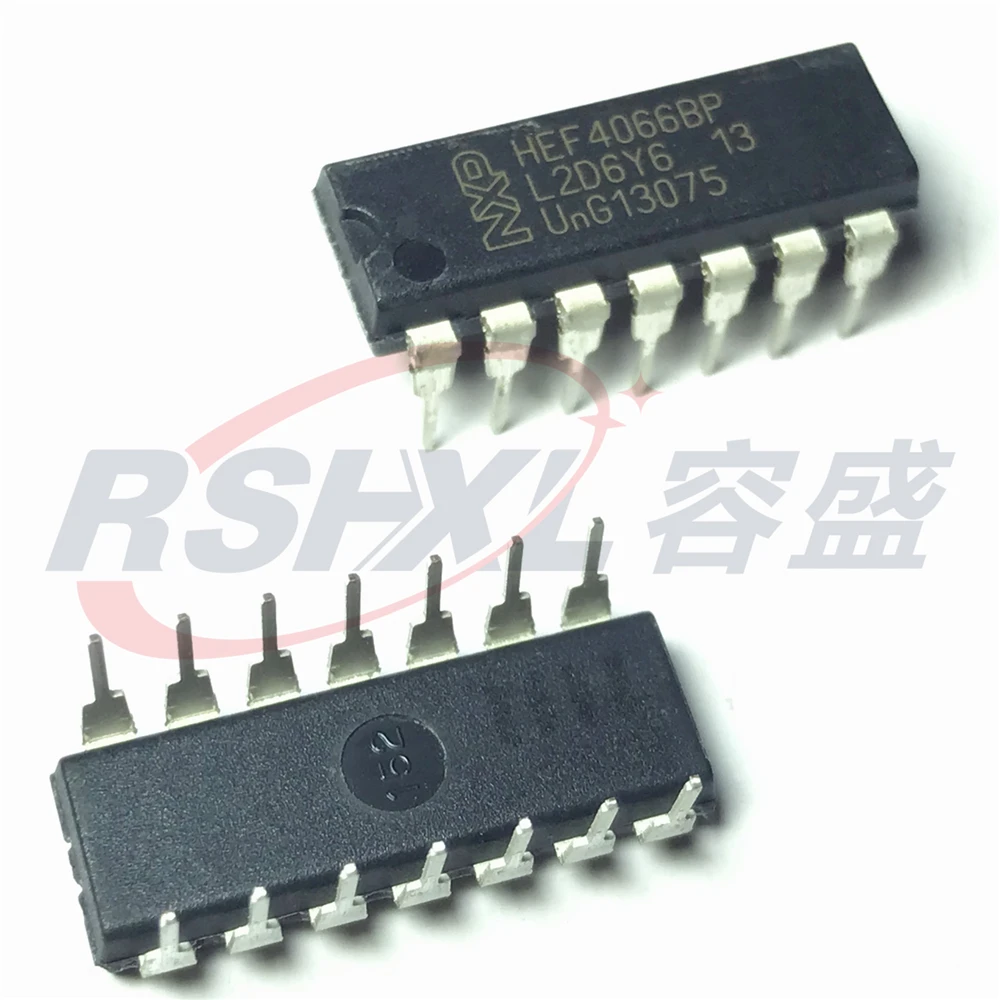 HEF4066BP HEF4066B HEF4066 DIP-14P baru asli 10 buah/lot
