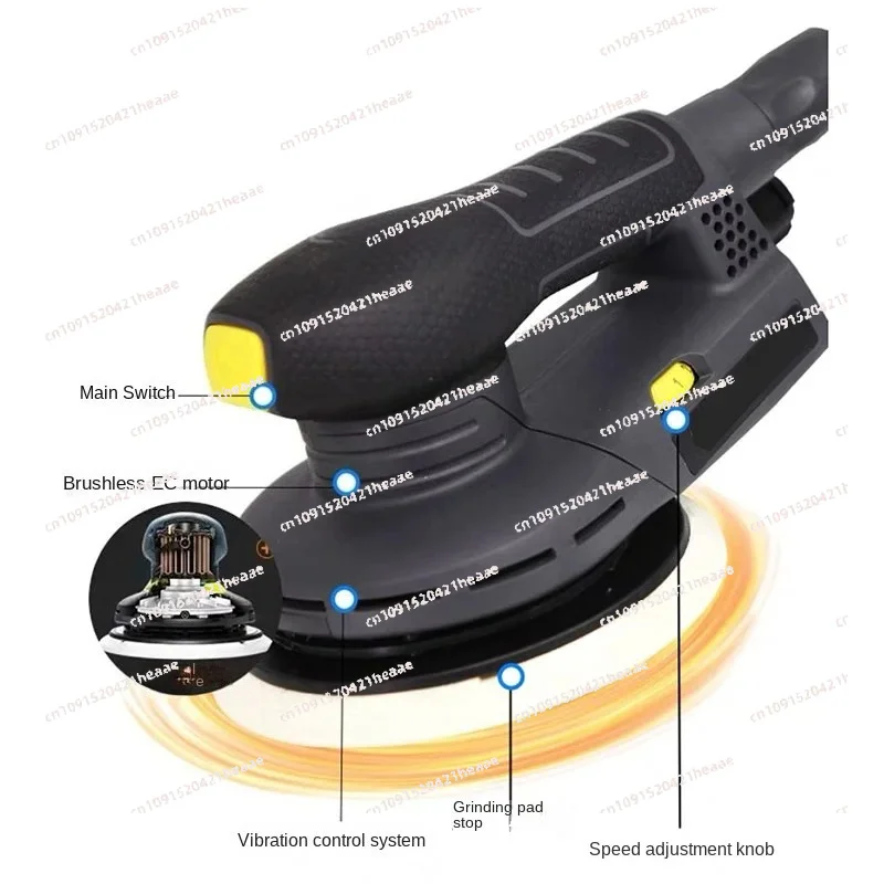 

Suitable for High-Speed 6-Inch Brushless Circular Sander for Dust-Free Sanding and Polishing in Woodworking