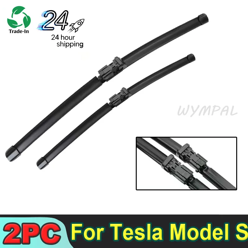 

"For Tesla Model S 2012-2023 2017 2018 2019 2020 2021 2022 Wiper Front Wiper Blades Windshield Windscreen Window Brush 28""+17""