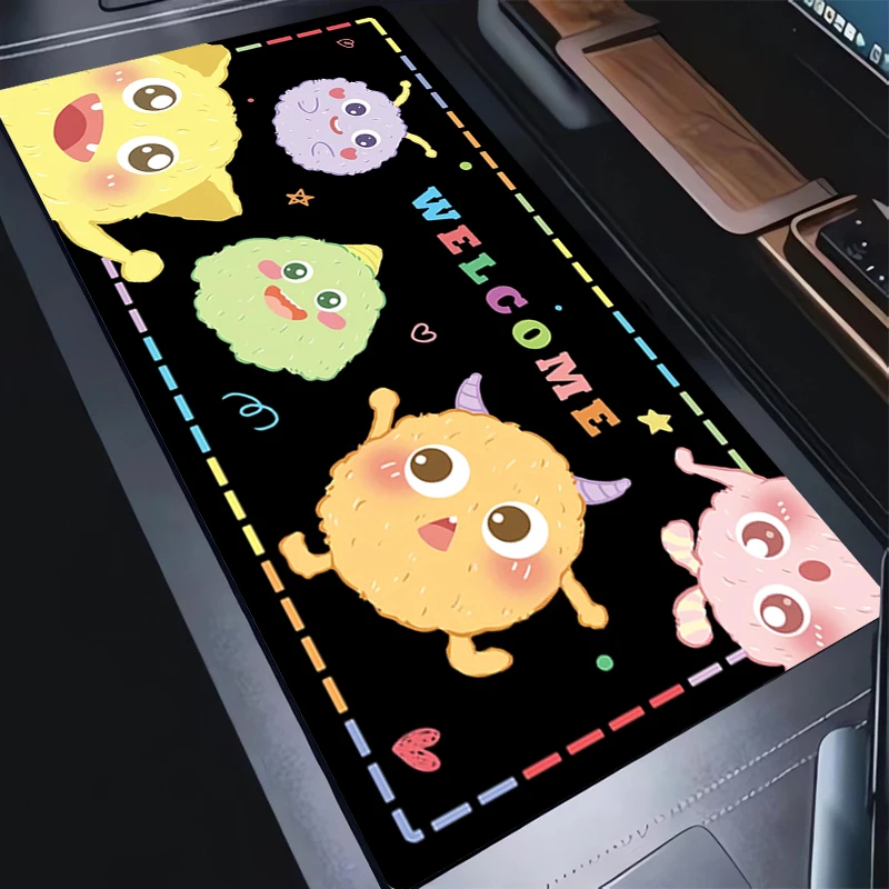 Muismat Cartoon Gamer Kawaii Monster Toetsenbord Pad Laptop Gaming Accessoires Muismat PC Antislip Bureaumat Anime Leuke Muismat