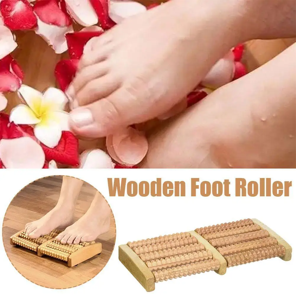 

Деревянный роликовый массажер для ног для облегчения подошвенного фасциита, массажер для ног от нейропатии и улучшения кровообращения, здравоохранения