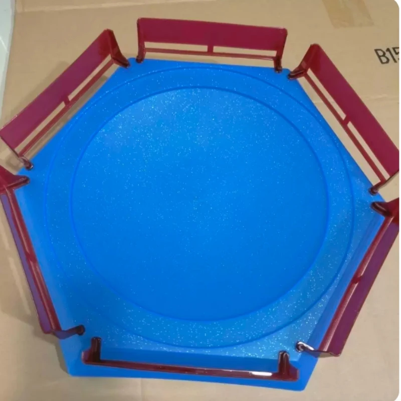 XD168-16 XD168 Blu-rosso FOR Beyblade Arena Stadium Blau-Dunkelrot Hexagon Battle Arena Plate