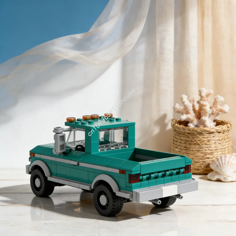 

246 деталей MOC City Forded F 8, модель из строительных блоков, архитектурные игрушки, креативные рождественские подарки, развивающие кирпичики, подарок на день рождения