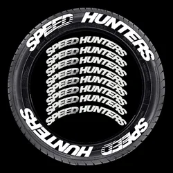 SPEED HUNTERS Tire Sticker Car And Motorcycle Tire Modified Letter Stickers Automotive Interior Supplies for BMW Benz Audi VW