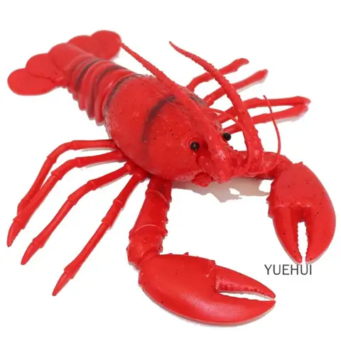 Simulation Lobster Crab Model Marine Animal Toy Plastic Large Lobster Props Early Education Toy Ornaments Simulated Seafood