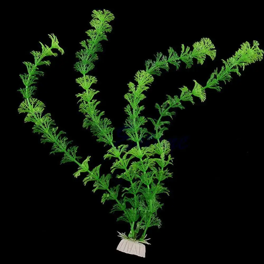 Aquarium Simulation Plant Aquatic Fish Tank Plants Plastic Artificial Water Grass Fish Tank Decoration (About 30cm)어항