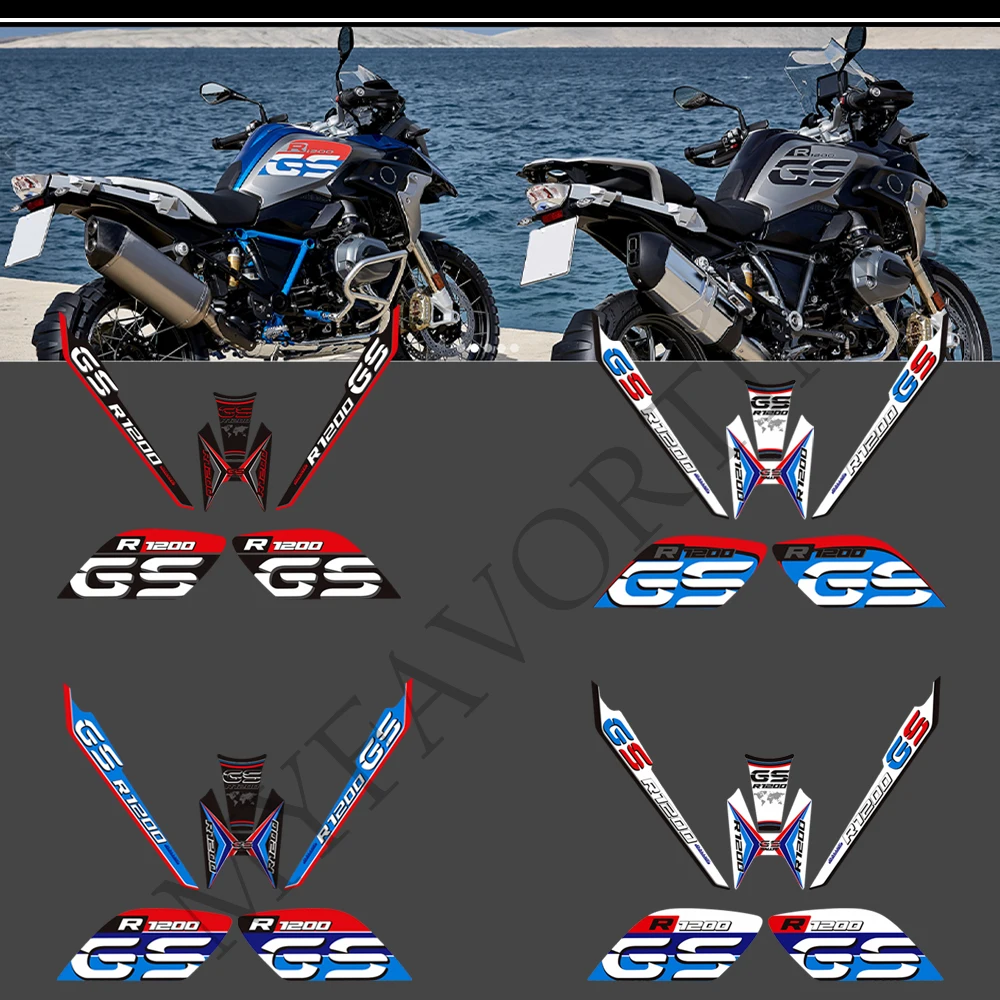 For BMW motorcycle R1200GS R1200 R 1200 GS LC rally extension pole fuel tank sticker windshield sticker adventure prote