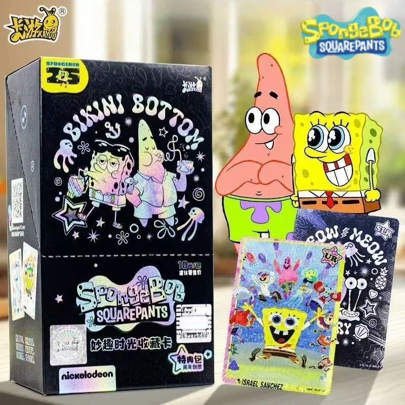 

KAYOU натуральная карта с квадратными штанами Tedianbao Patrick Star щупальца кальмара анимация игровая коллекционная карта периферийная игрушка в подарок