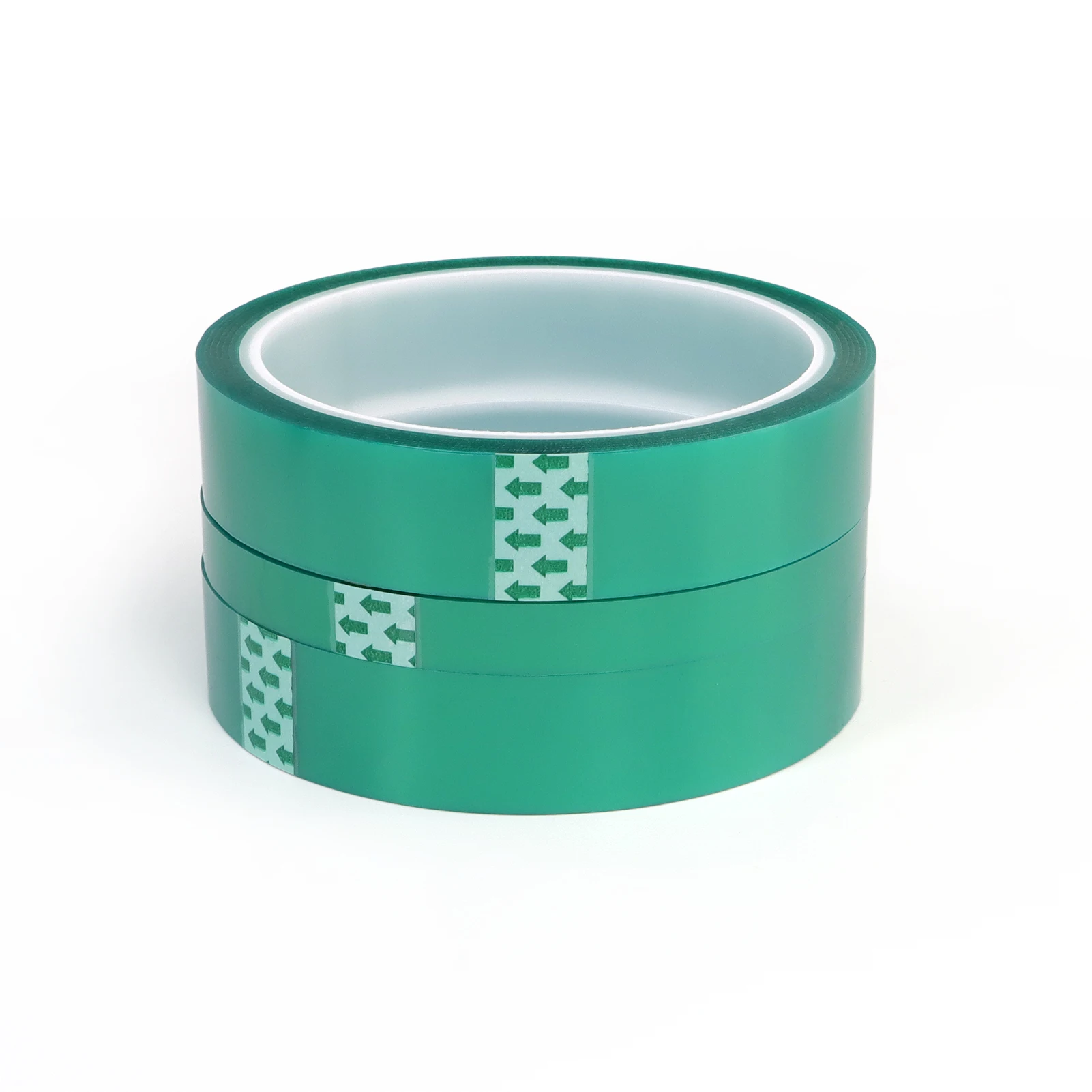 High Temperature PET Film Tape 3mm ~ 100mm Green Heat Resistant PCB Solder SMT Plating Shield Insulation Protection 33m/roll