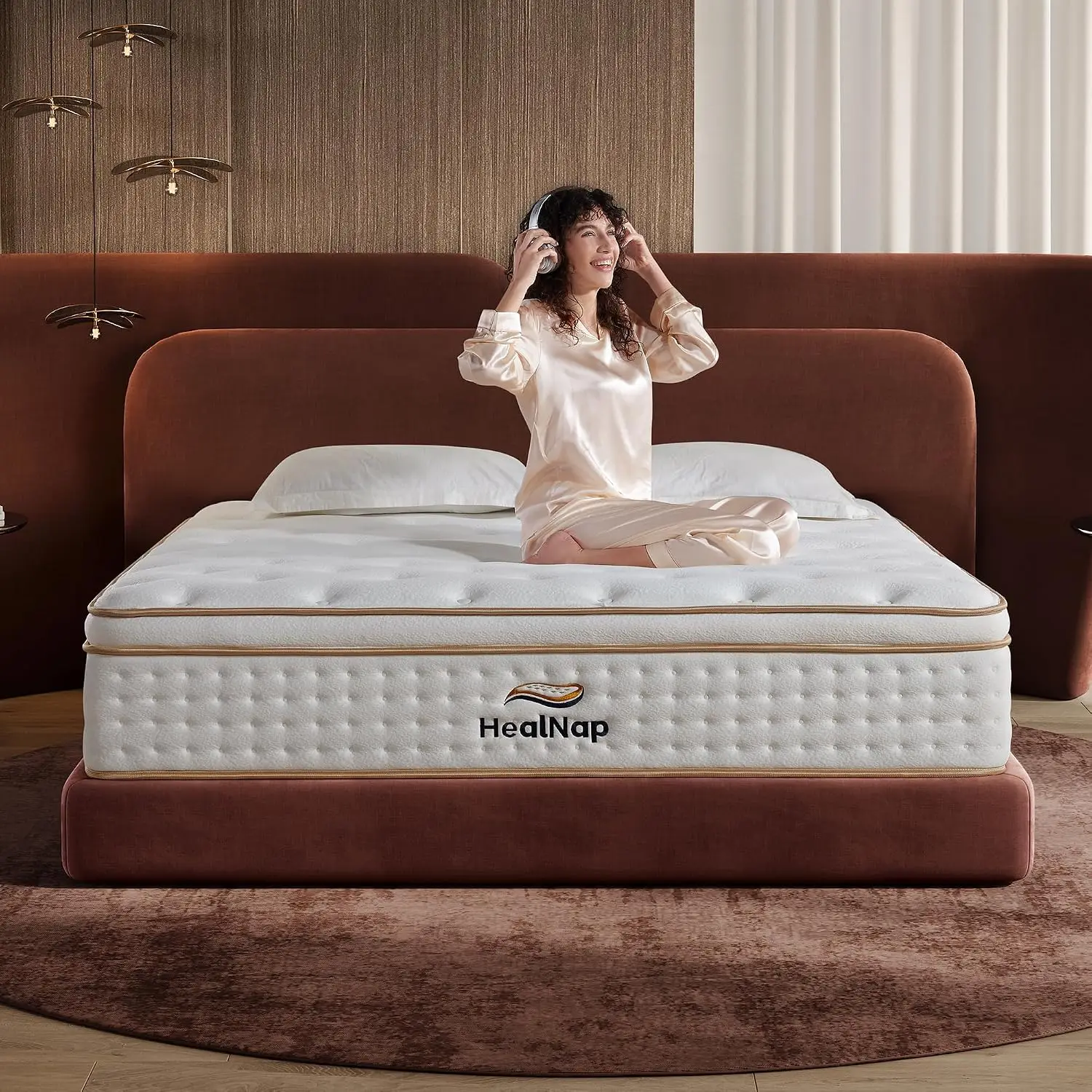 Hybrid Memory Foam Mattress in a Box - Full Size 12 Inch, Firm, Individually Wrapped Pocket Springs, Upgraded Zoned Support, Medium Firm Comfort
