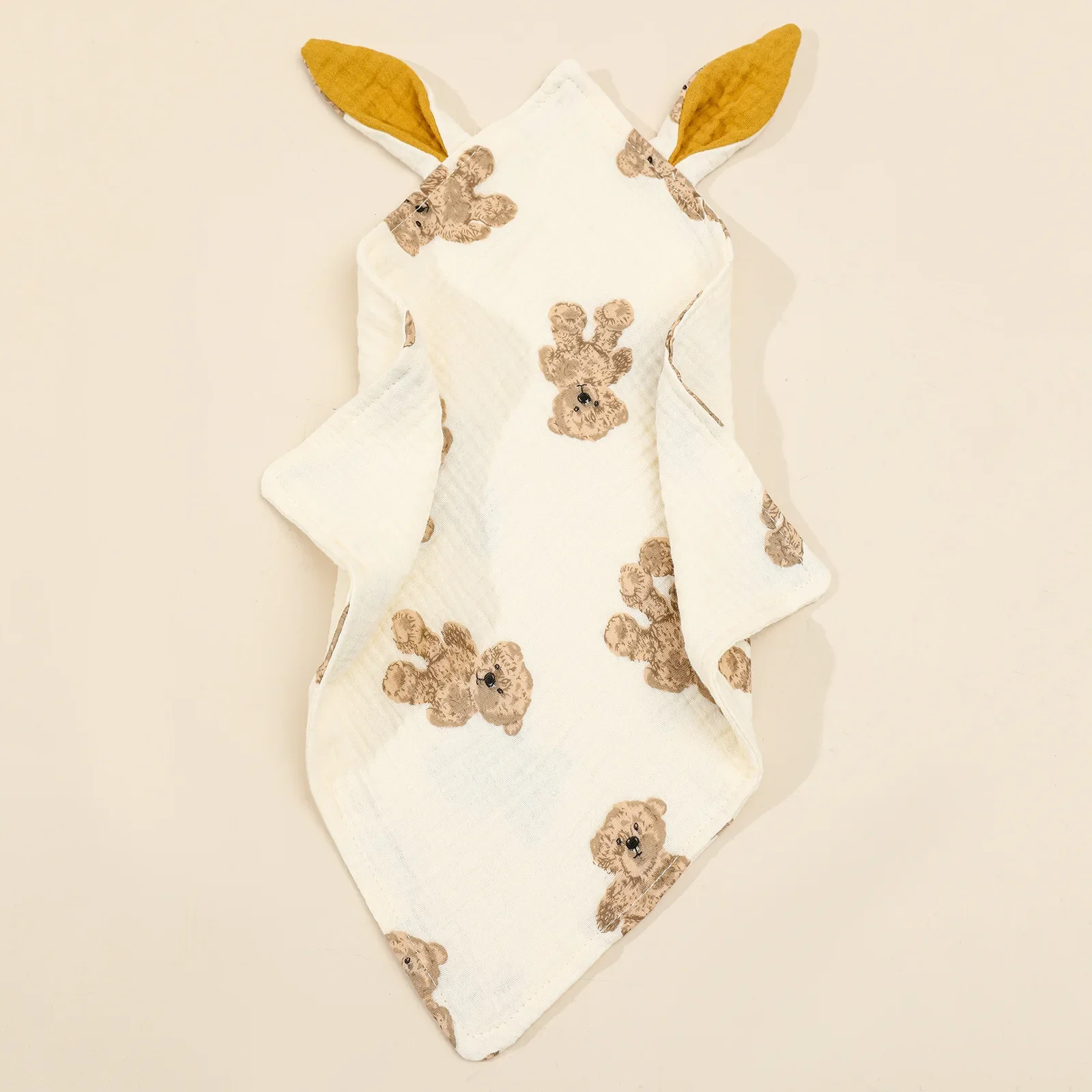 Newborn Baby Towel Cotton Burp Cloths Muslin Bibs Comforter Blanket Sleeping Doll Soft Soothe Appease Towel for Baby Care Items