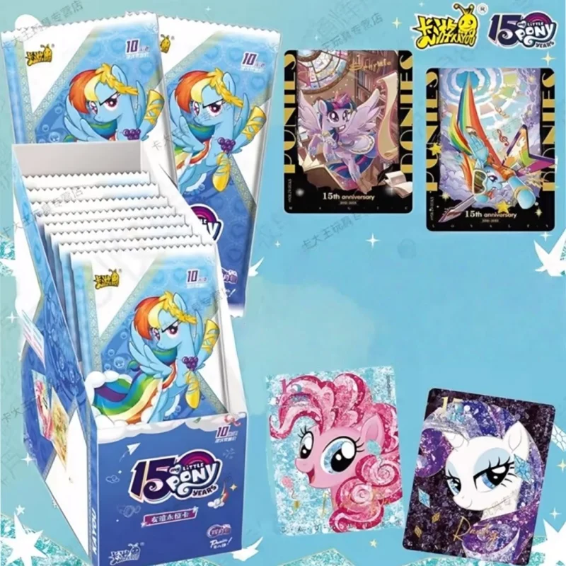 

KAYOU натуральная карта My Little Pony Friendship Forever Glorious Moon Pack сверкающие цветные драгоценные камни коллекционные карты аниме