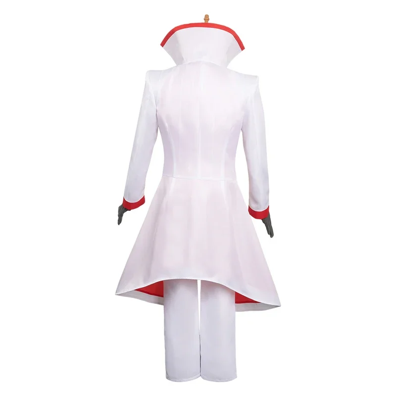 Disfraz de Cosplay de Lucifer, disfraz de Hotel de Anime para hombres adultos, sombrero, uniforme, pantalones superiores, trajes de fantasía, traje de Carnaval de Halloween