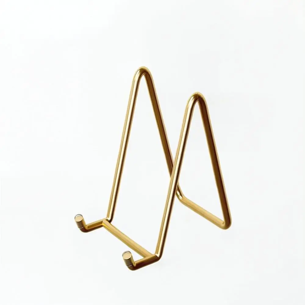 Geometric Metal Display Easel For Art Work Picture Frame Tablet Plate Decorative Ornament Minimalist Home Office Stand