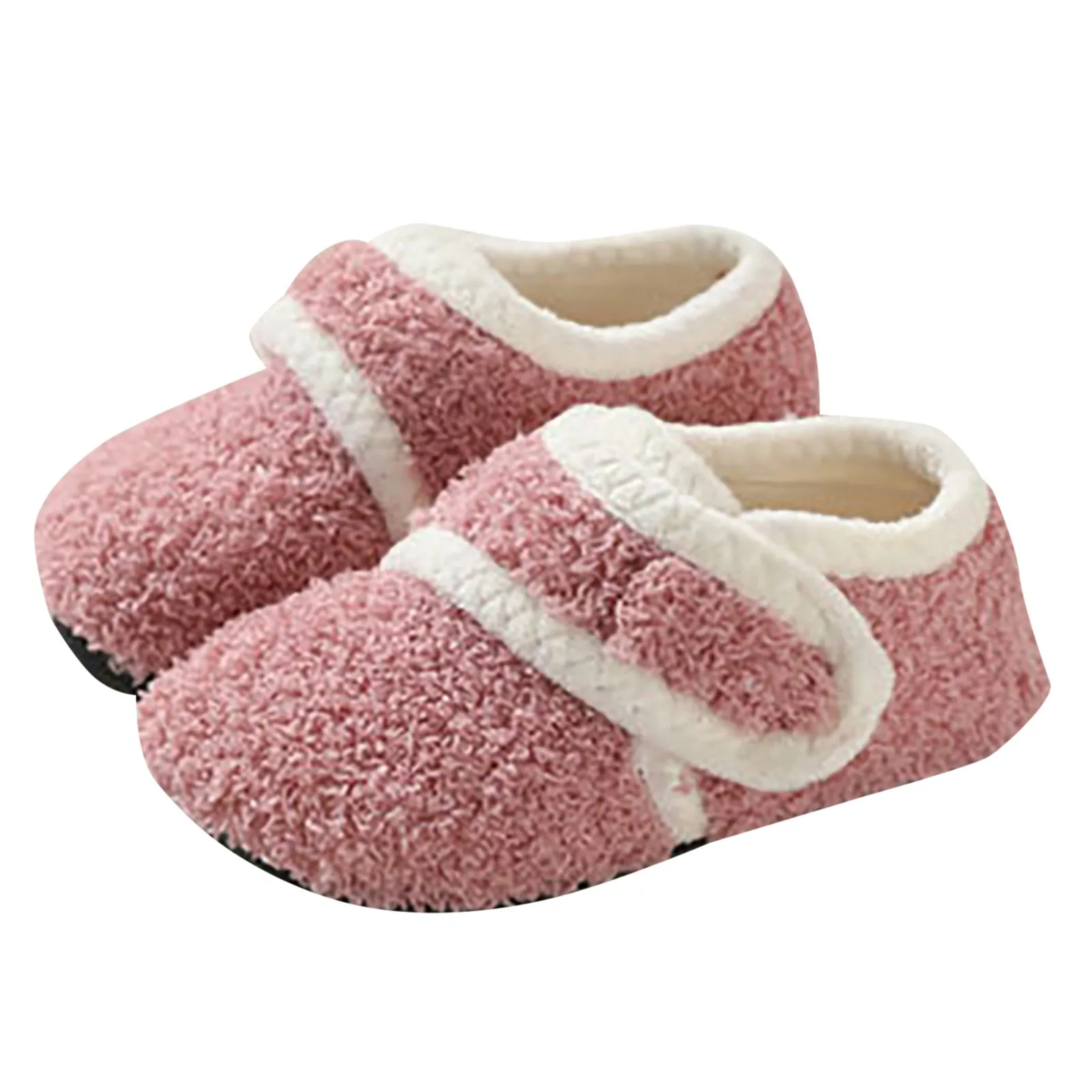 Fluffy Children Floor Slippers Kids Cute Home Non Slip Cotton Colorful Slippers Cute Funny Plush Fluffy Indoor Home House Shoes