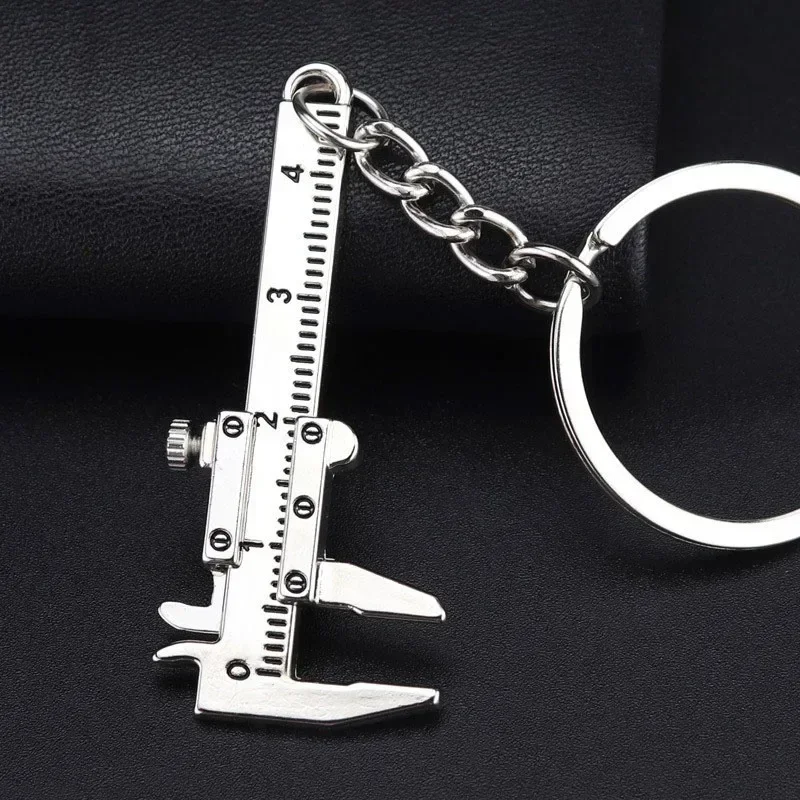 Interesting Simulation Tool Silver Keychain Wrench Hammer Screwdriver Outdoor Multifunctional Mini  Personalized Trendy Keyring