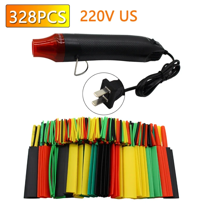 300W Hot Air Heat Gun Electric Power Temperature Blower Thermoresistant Tube Heat Shrink Wrapping Shrink Tube With Hot Air Guns