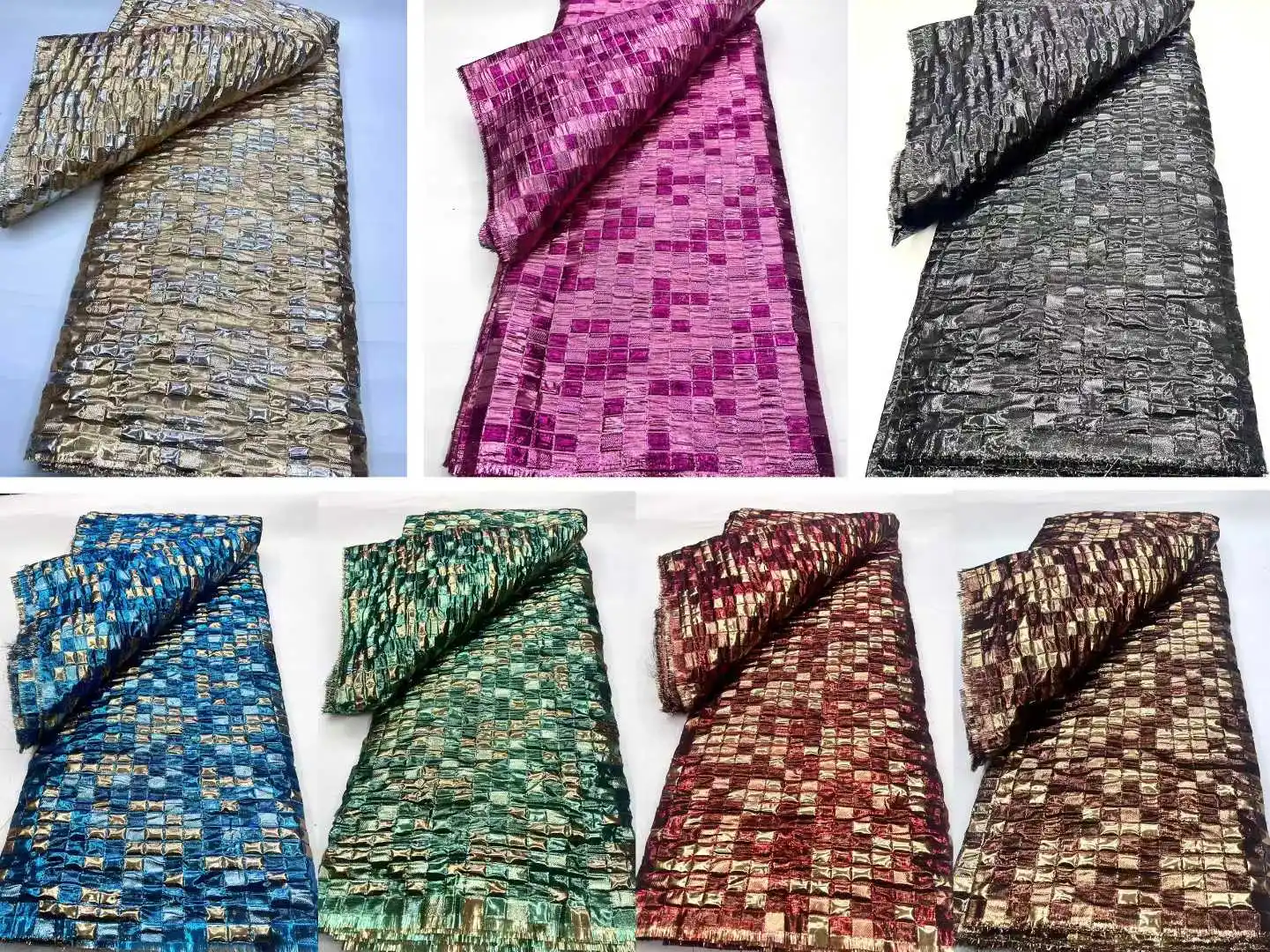 2025 nueva tela de encaje Jacquard nigeriano francés africano de alta calidad de lujo para bordado mujeres boda fiesta novia vestido de costura