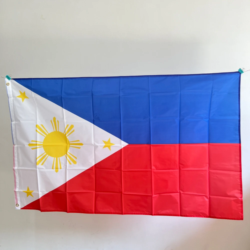 علم الفلبين الوطني 90X150cm البوليستر معلقة علم PHL PH Philippino Pilipinas3x5 FtPhilippino Pilipinas الفلبين #1