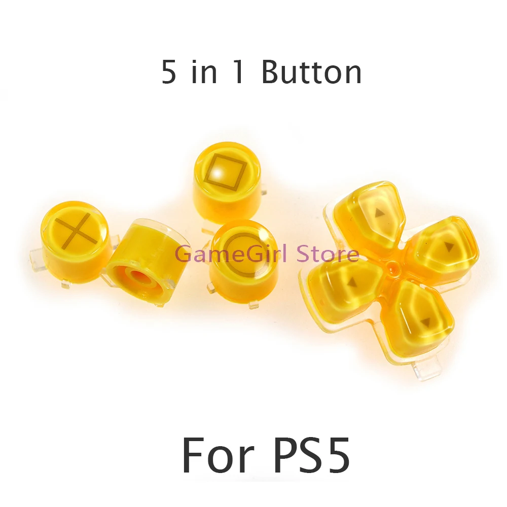 

Пластиковые Кристальные Кнопки для контроллера PlayStation 5 PS5 ABXY D-Pad
