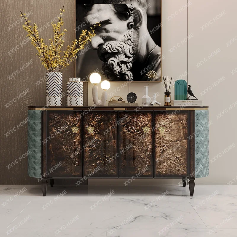 

Элегантный шкаф для прихожей в стиле лайт-люкс, премиум-класса, настенный декоративный боковой шкаф