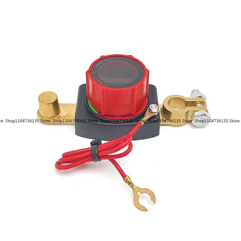 Car Battery Digital Display Power-off Switch, Anti-leakage Power Supply Protection with Voltage Display Switch