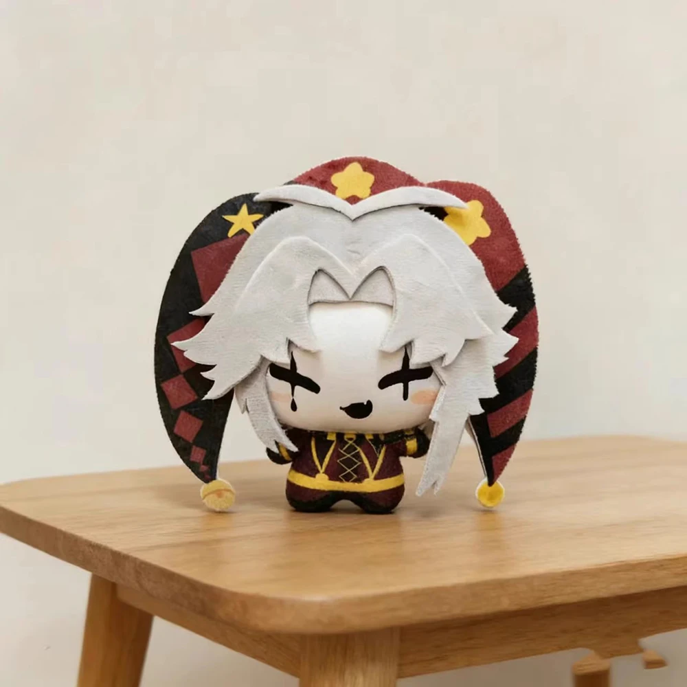 10cm Game Freak Circus Pierrot Plush Doll Pendant Funny Harlequin Stuffed Toy Doll Fans Collect Holiday Present Gift