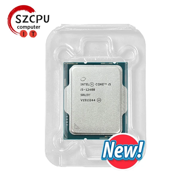 Intel Core i5-12400, i5 12400, 2.5 GHz,6コア,12スレッド,CPU,10nm, l3 = 18m, 65w,  lga 1700,新しいクーラーなし - AliExpress