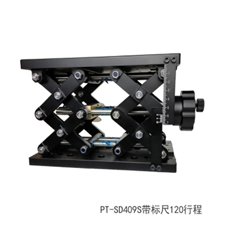 PT-SD409 Precision Manual Lifting Table Z-axis Simple Lifting Table Small Lifting Table Rail Type Lifting Table