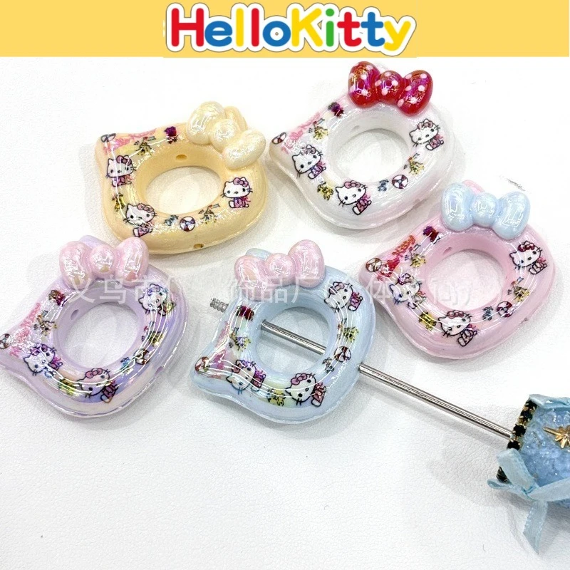 

Мультфильм аниме «Hello Kitty kt» в форме головы из бисера «сделай сам», ювелирные изделия ручной работы, цепочка для телефона, брелок для украшения рюкзака, аксессуары, материал