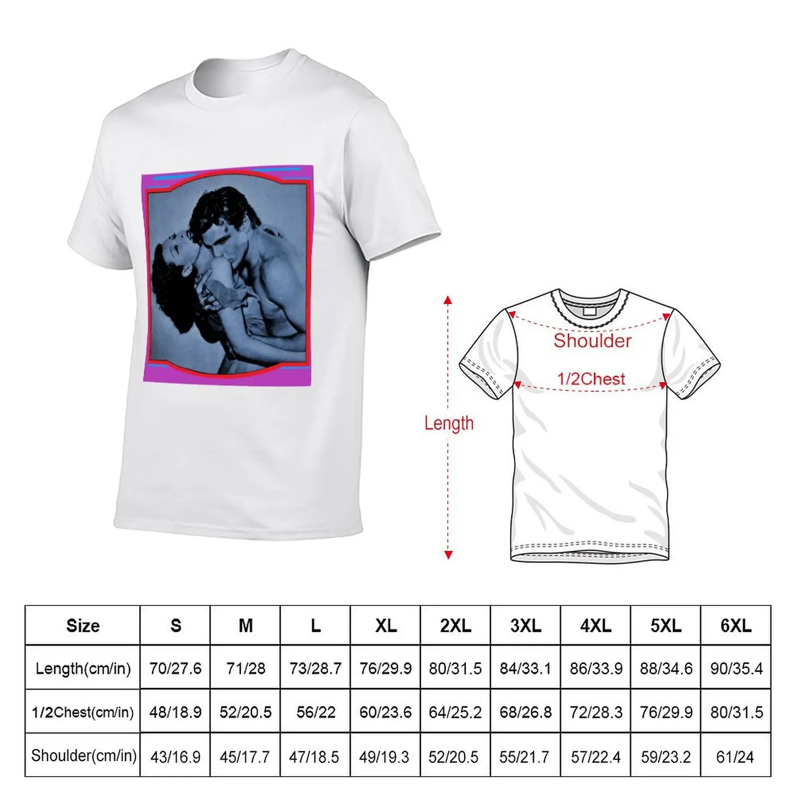 Buster Crabbe and Frances Dee KING OF THE JUNGLE T-Shirt Minimalist Casual Short Sleeve Top