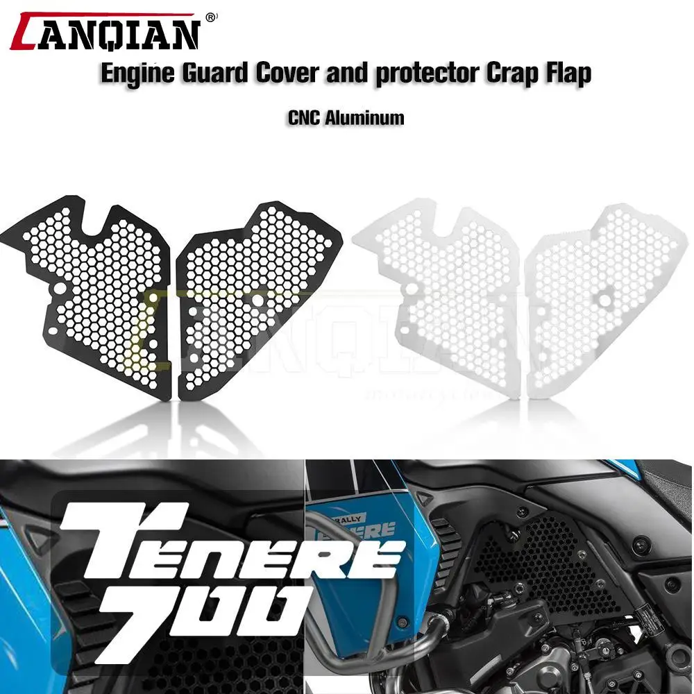 

For Yamaha Tenere 700 2019 2020 2021 T7 XTZ700 XT700Z Tenere Motorcycle Accessories Engine Guard Cover Protector Crap Flap Set