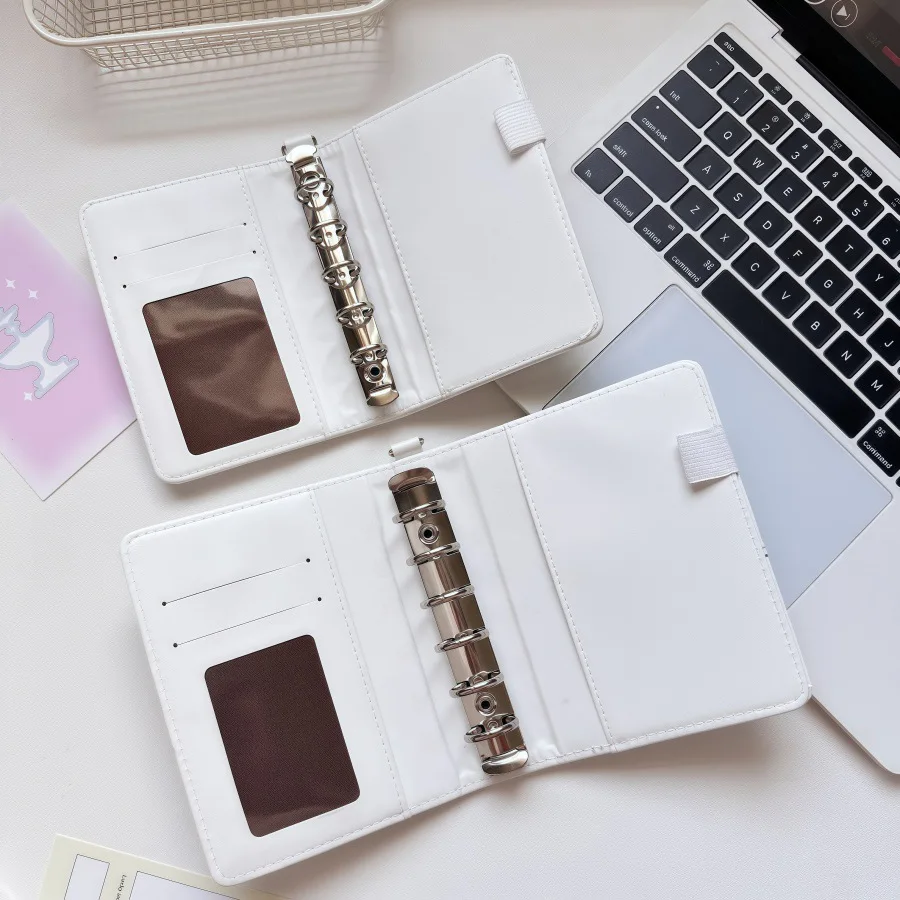 M5 A7 White Star DIY Binder Photocards Collect Book Diary Planner Album Stationery Notebook