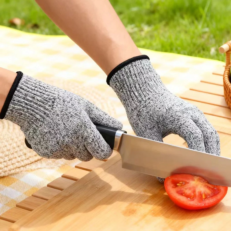 Level 5 Safety Security Protection Anti-Cut Gloves Stab Resistant Stainless Steel Wire Mesh Kitchen Cut-Resistant Work Gloves