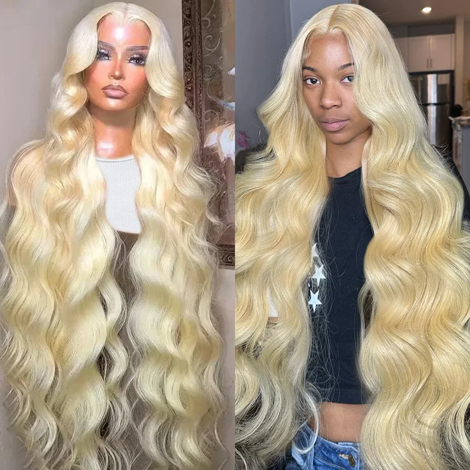 200% 613 Blonde Pruik Body Wave 13x4 13x6 Lace Front Menselijk Haar Pruiken HD Transparant voor Vrouwen Lijmloze Braziliaanse Kant Frontale Pruik