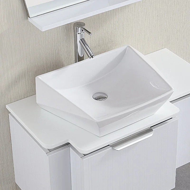Platform Basin, Crystal Diamond Series Washbasin LW682B Ceramic Washbasin