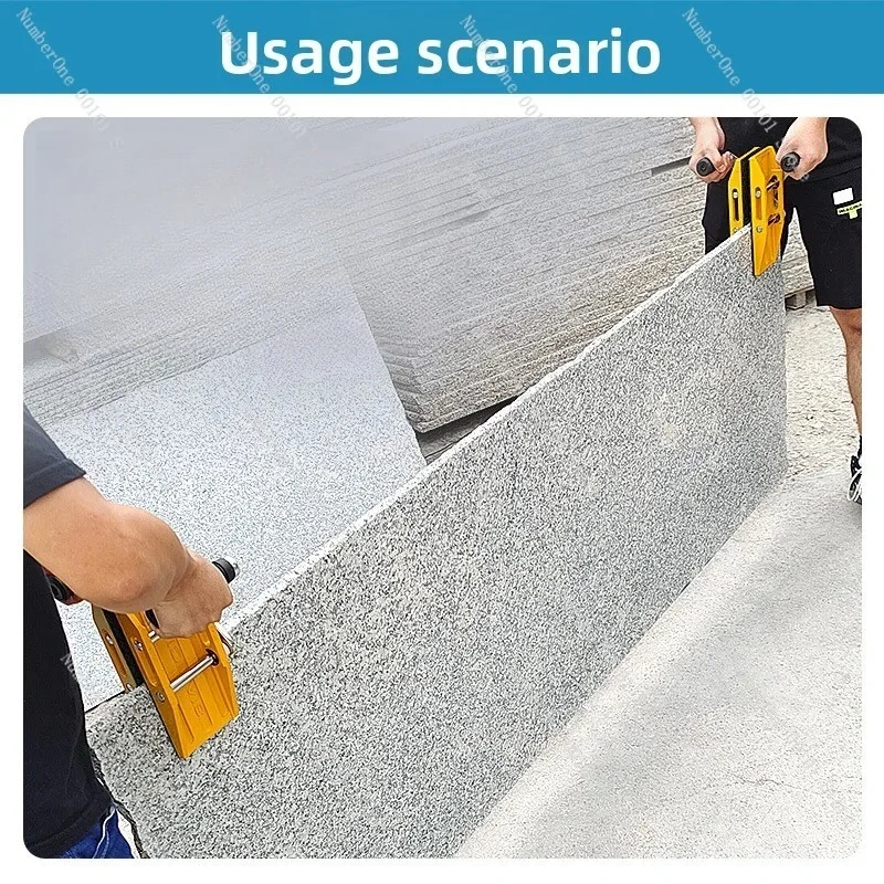 2‑Person Magic Clamp, Stone Slab Glass Marble Panel Lifter, Heavy‑duty Carrying Clamping Tool