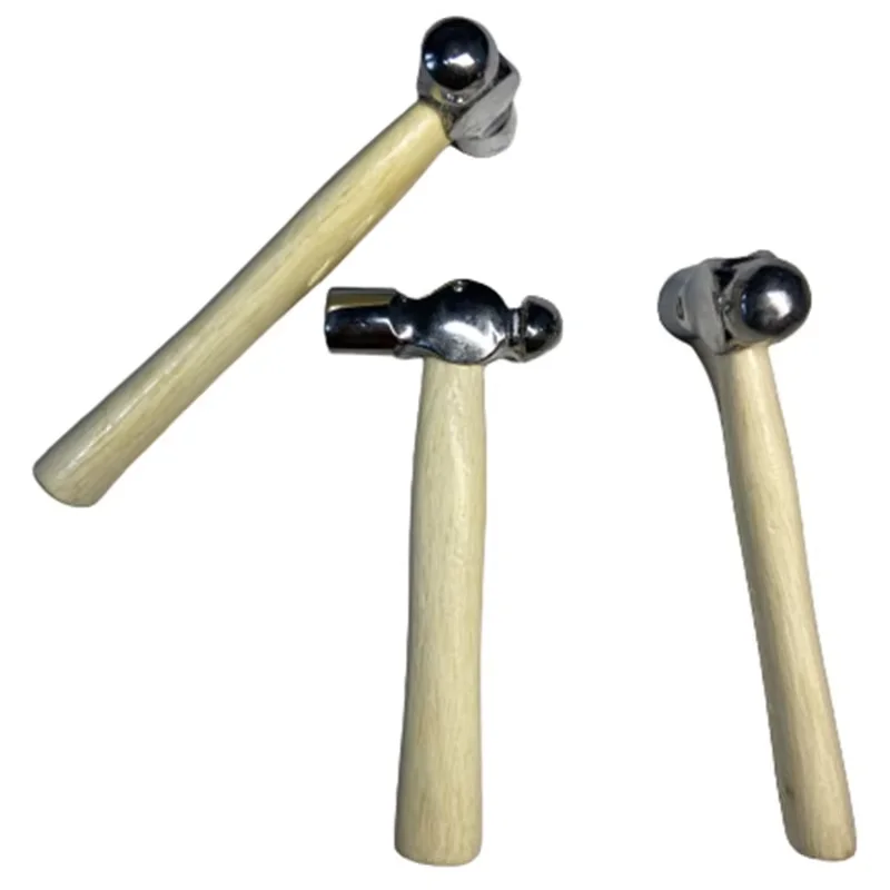 Round Head Wooden Handle Mini Hammer – Multi-Use Tool for Cracking Walnuts & Car Escape, Handy Smashing for Daily Tasks